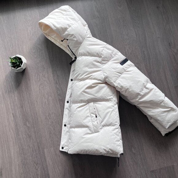 Sanctuary White "Puffer-Up" Premium Down Parka Puffer Coat - Picture 15 of 15